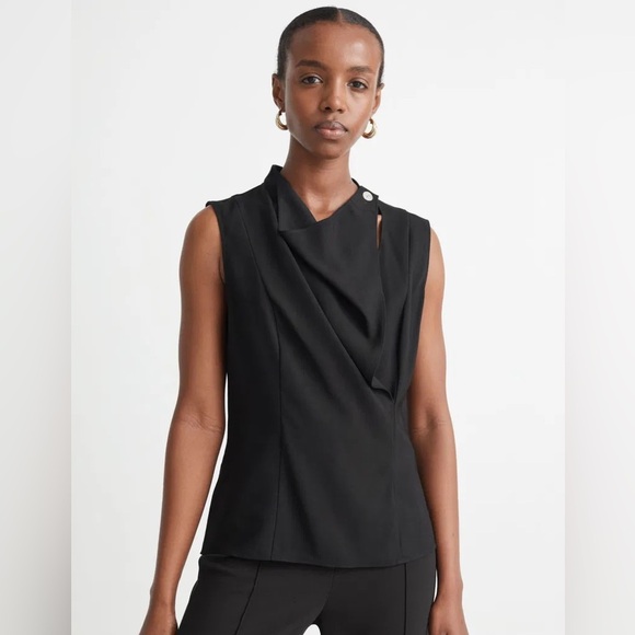 NWOT & Other Stories Sleeveless Cowl Neck Blouse - Picture 6 of 9